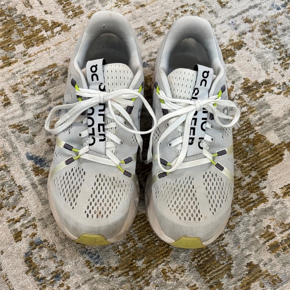 On Running White and Gray Athletic Shoes - Picture 1 of 4